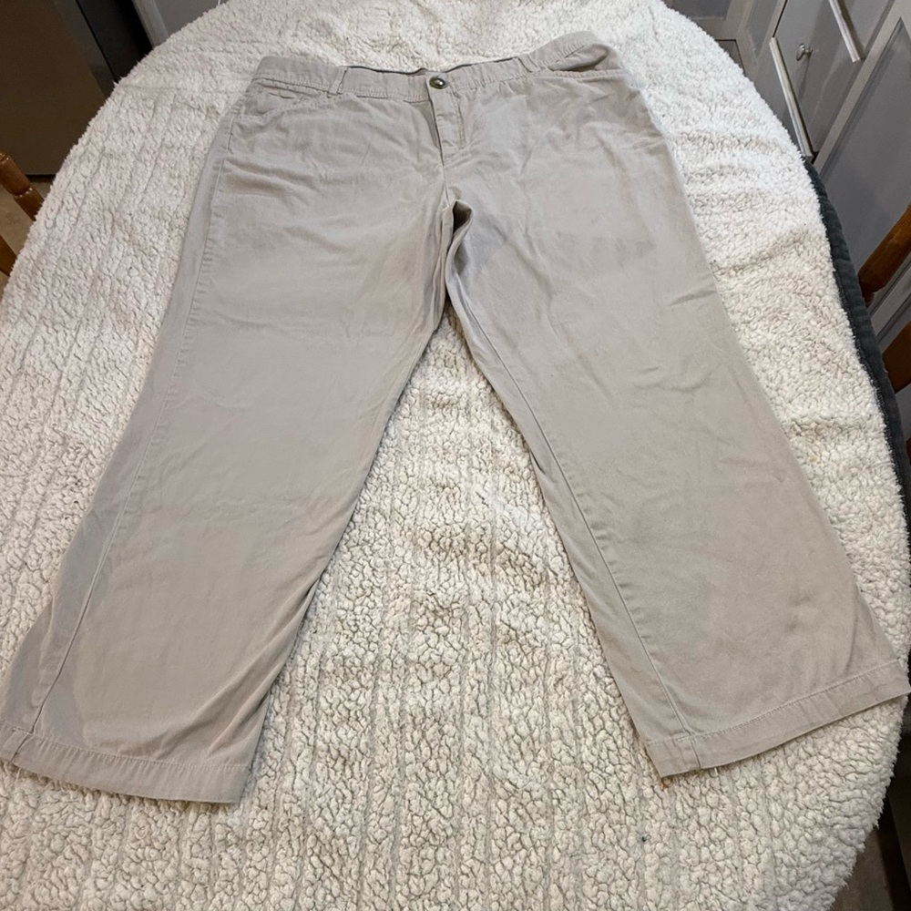 Avenue Men's Beige Chinos